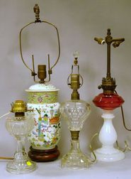 Four Assorted Table Lamps